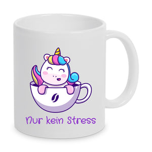 Einhorn - nur kein Stress - Tasse