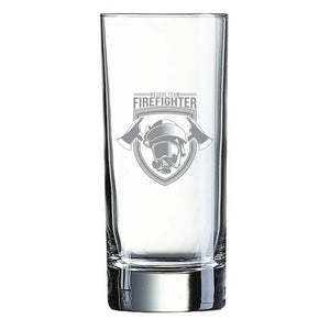 Longdrinkglas graviert mit Motiv: Firefighter