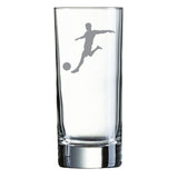 Longdrinkglas graviert mit Motiv: Fussballer