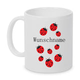 Glückskäfer Tasse personalisierbar