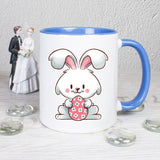 Hase mit Ei - personalisierbar - Tasse