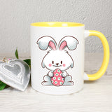 Hase mit Ei - personalisierbar - Tasse
