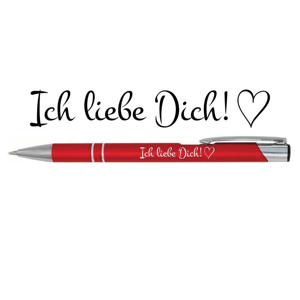 Personalisierter Kugelschreiber Mit Gratis Laser-Gravur – Individuell Mit Name, Text Oder Logo, In Samtbeutel