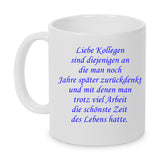Tasse Henkel links mit Text Kollegen 