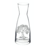 Glaskaraffe graviert mit Motiv: Baum + Lebenselixier