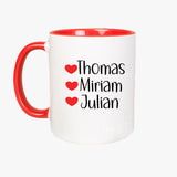 Lieblingsmami  Lieblingspapi Tasse personalisierbar