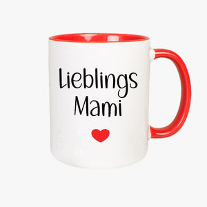 Lieblingsmami  Lieblingspapi Tasse personalisierbar