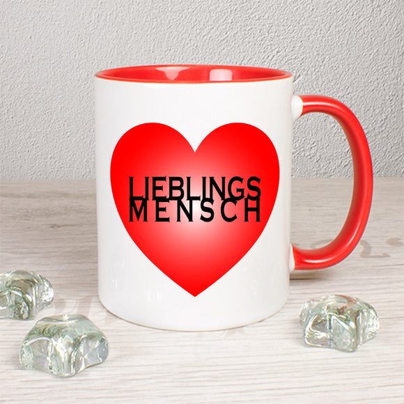Lieblingsmensch Herz - Tasse