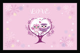 Eulen Love - personalisierte Fussmatte