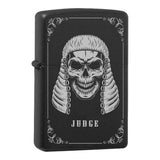 Mafia Cards Collection - mit Mafiamotiven gravierte Zippos Black Matte mit Chrom-Kern
