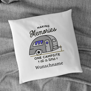 Making Memories mit Wunschname 40x40cm Kissen mit Füllung
