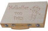 Großes Malset mit Gravur personalisiert mit Name und Motiv Junge