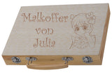 Großes Malset mit Gravur personalisiert mit Name und Motiv Manga
