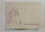 Großer Malkoffer aus Holz mit Gravur verschiedene Motive und personalisierbar