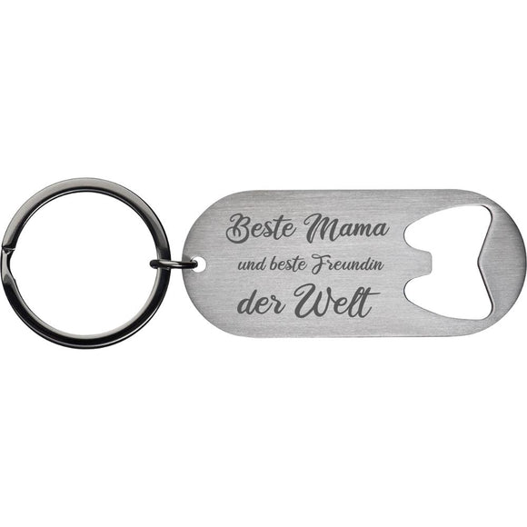 Beste Mama oder Oma, Tante, Cousine, Schwester und beste Freundin der Welt Schlüsselanhänger Flaschenöffner