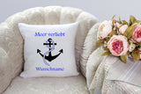 Meer verliebt 40x40cm Kissen mit Füllung personalisiert