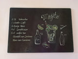 Mojito Rezept bedruckte Glasplatte Servierplatte