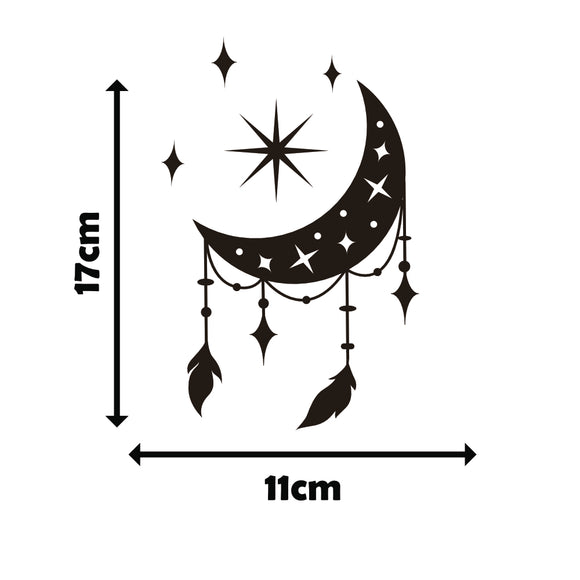 Mond und Sterne - Sticker