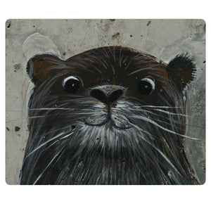 Mousepad mit Otter gezeichnet