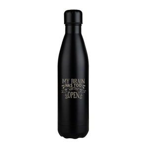 Zorr Mena Bottle black matt 750ml mit My Brain graviert