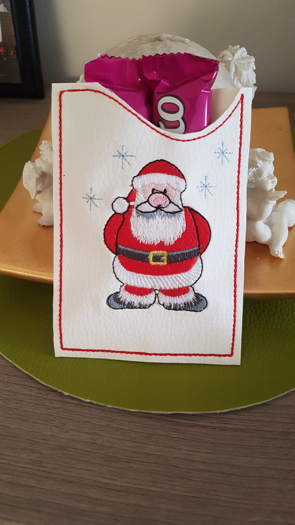Mini Adventskalender to go Hülle bestickt