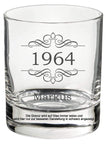 graviertes Whiskyglas personalisiert mit Jahrgang und Name