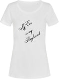 My Car is my Boyfriend bedruckt auf weißem Damen T-Shirt/Top