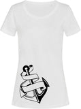 Anker bedruckt auf weißem Damen T-Shirt/Top