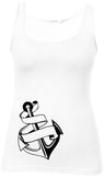 Anker bedruckt auf weißem Damen T-Shirt/Top