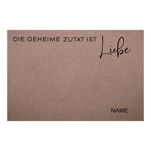 2er Set Geheime Zutat ist Liebe - Platzset Filz personalisierbar