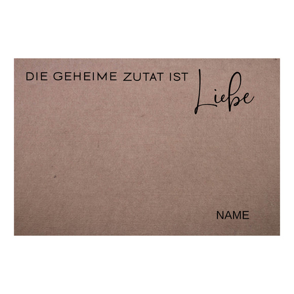 2er Set Geheime Zutat ist Liebe - Platzset Filz personalisierbar