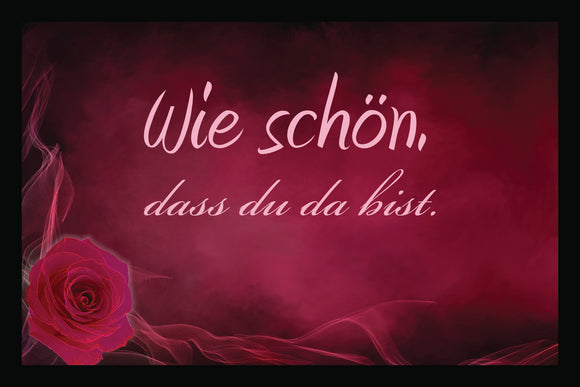 Wie schön, dass du da bist Fussmatte