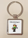 Schlüsselanhänger Glücksbringer mit Name personalisiert