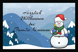 Schneemann - Fussmatte