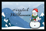 Schneemann - Fussmatte