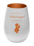 Schutzengel - mit Namen personalisiert graviert - Windlicht Glas