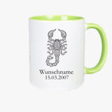 Sternzeichen  - Tasse personalisierbar