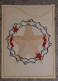 Mini Adventskalender to go Hülle bestickt