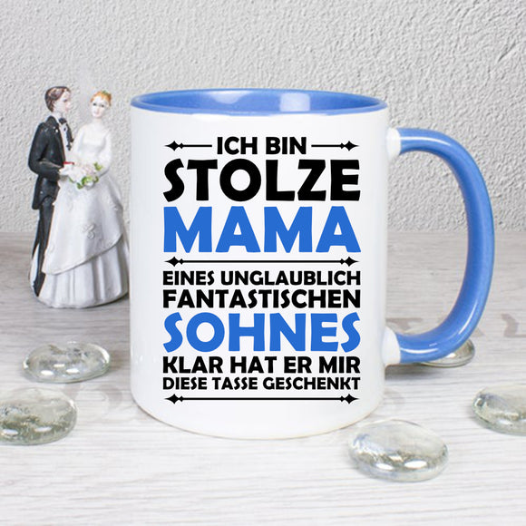 Stolze Mama - Sohn - 3 Farb Varianten - Tasse