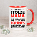Stolze Mama - Sohn - 3 Farb Varianten - Tasse
