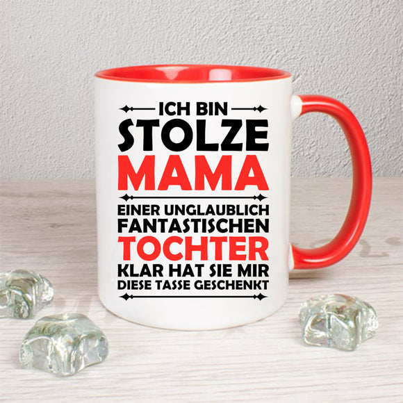 Stolze Mama - Tochter - 3 Farb Varianten - Tasse