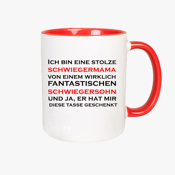 Stolze Schwiegermama/Schwiegerpapa Tasse