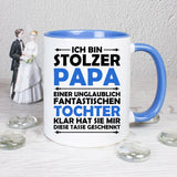 Stolzer Papa Tochter Tasse