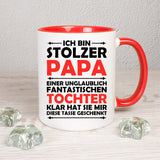 Stolzer Papa Tochter Tasse