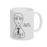 Tasse Weiß bedruckt mit Spruch: Good Morning - I love my Job