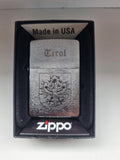 Tiroler Adler mit Name personalisiert Zippo chrome gebürstet mit Gravur
