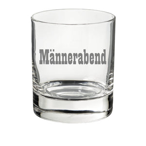 Whiskyglas mit Lasergravur Männerabend