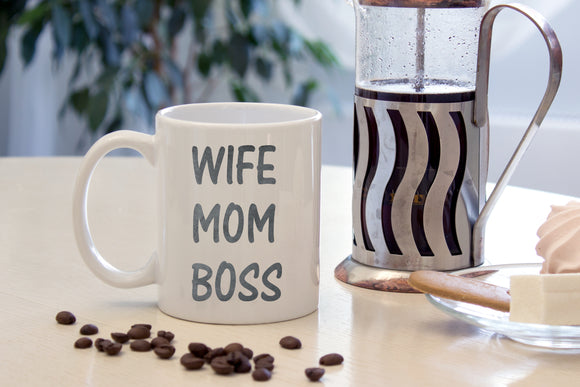 Wife Mom Boss - Tasse