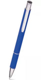 Zoe ZO-10A Blau Kugelschreiber gummiert mit Wunschgravur