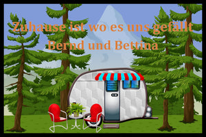 Camper personalisierte Fussmatte